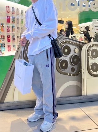 Needles スウェット 白 L 美品【マカロニえんぴつ着用】 Needles スウェット 白 L 美品【マカロニえんぴつ着用】 LILIESS