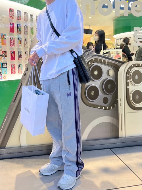 Needles スウェット 白 L 美品【マカロニえんぴつ着用】 Needles スウェット 白 L 美品【マカロニえんぴつ着用】 - メルカリ