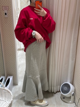 「CONVERSE（コンバース）のCONVERSE コンバース CVS ALL STAR キャンバス オールスター OX（スニーカー、ホワイト系）」を使った、aさん（レディース・160cm）の春コーディネート