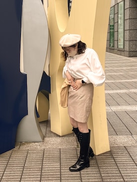 「Coo+i（クーイ）のアイテム」を使った、ゆうちょさん（レディース・153cm）の秋コーディネート