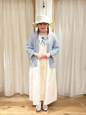 「TSUHARU by Samansa Mos2（ツハルバイサマンサモスモス）のアイテム（ワンピース/ドレス）」を使った、あぶさん（レディース・152cm）の春コーディネート