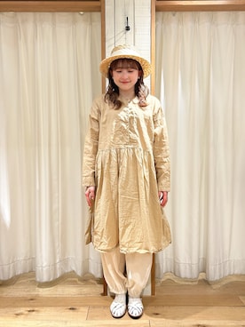 「TSUHARU by Samansa Mos2（ツハルバイサマンサモスモス）のアイテム（チュニック）」を使った、あぶさん（レディース・152cm）の春コーディネート
