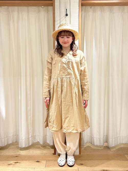 本日限定価格＊新品＊TSUHARU 綿麻平織製品染めチュニック TSUHARU by Samansa Mos2 綿麻平織製品染めチュニック