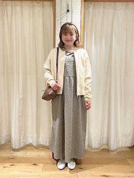 「インナー付き」｜あぶさん（レディース・152cm）の冬コーディネート