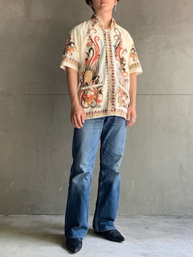 「TOGA（トーガ）のアイテム（シューズ）」を使った、snobさん（メンズ・172cm）の夏コーディネート