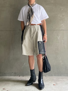 「TOGA（トーガ）のアイテム（シューズ）」を使った、snobさん（メンズ・172cm）の夏コーディネート