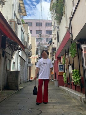 「TOGA（トーガ）のアイテム（シューズ）」を使った、snobさん（メンズ・172cm）の夏コーディネート