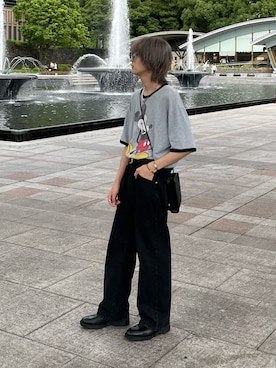 「ミッキーT」｜「アイテム（アクセサリー）」を使った、けんさん（メンズ・171cm）の夏コーディネート