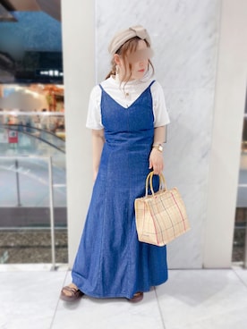 「Cepica（セピカ）のアイテム（ワンピース/ドレス）」を使った、saya🌵〔 相互フォロー 〕さん（レディース・150cm）の夏コーディネート