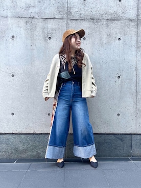 「Cepica（セピカ）のアイテム（帽子）」を使った、saya🌵〔 相互フォロー 〕さん（レディース・150cm）の秋コーディネート