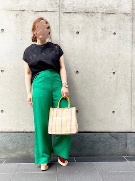 「Cepica（セピカ）のアイテム（パンツ）」を使った、saya🌵〔 相互フォロー 〕さん（レディース・150cm）の夏コーディネート