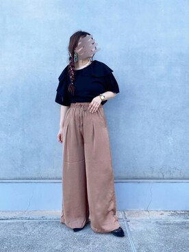 「Cepica（セピカ）のアイテム（パンツ）」を使った、saya🌵〔 相互フォロー 〕さん（レディース・150cm）の夏コーディネート