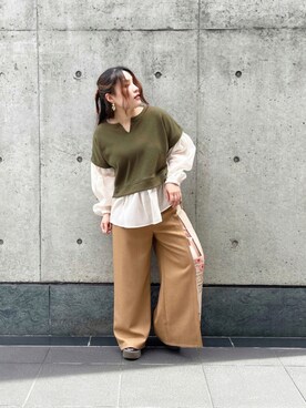 「Cepica（セピカ）のアイテム（パンツ）」を使った、saya🌵〔 相互フォロー 〕さん（レディース・150cm）の夏コーディネート