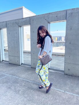 「Cepica（セピカ）のアイテム（ショルダーバッグ）」を使った、saya🌵〔 相互フォロー 〕さん（レディース・150cm）の夏コーディネート