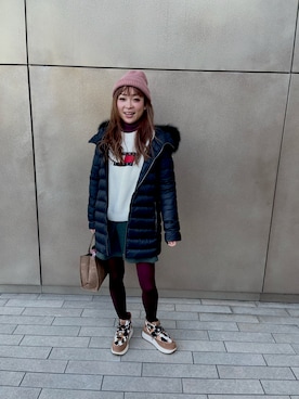 「TOMMY HILFIGER」｜「アイテム（ワンピース/ドレス）」を使った、Natsumi1031さん（レディース・161cm）の冬コーディネート