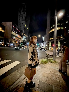 「ZARA（ザラ）のアイテム（モッズコート）」を使った、Natsumi1031さん（レディース・161cm）の冬コーディネート