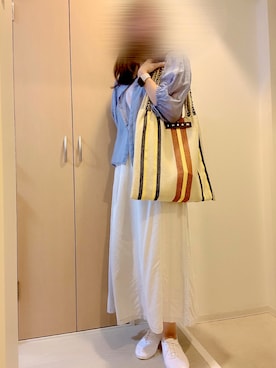 「コーデ記録」｜れなこさん（レディース・160cm）の夏コーディネート