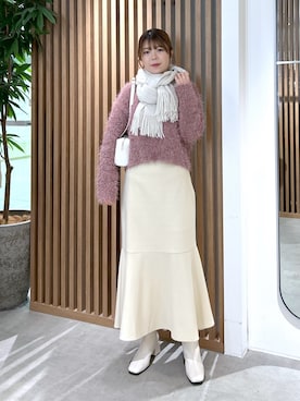「スカートコーデ」｜takamiさん（レディース・164cm）の冬コーディネート