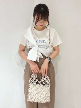 「FREE'S MART（フリーズマート）のアイテム（オールインワン・サロペット）」を使った、takamiさん（レディース・164cm）の夏コーディネート