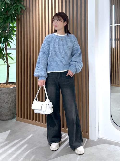 セール】袖ボリューム畦ラメニット（ニット/セーター）｜FREE'S MART