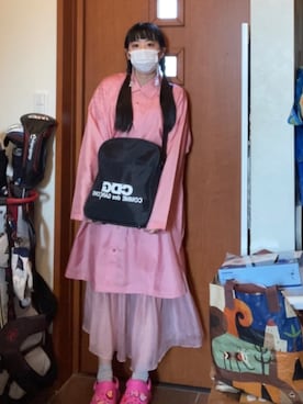 「CDG（シーディージー）のアイテム」を使った、miodaoさん（レディース・155cm）の秋コーディネート