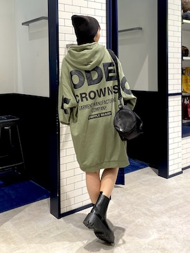 「スウェットワンピース」｜RODEOCROWNSWIDEBOWLさん（レディース・150cm）の秋コーディネート