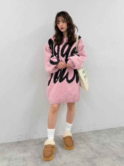 ロゴ2WAYモールニットワンピース（ワンピース）｜RODEO CROWNS WIDE