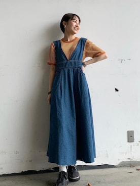 RODEOCROWNSWIDEBOWLさん（レディース・157cm）の春コーディネート