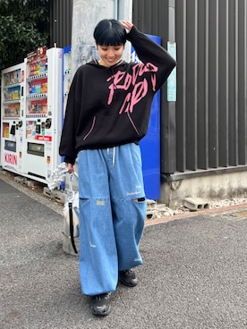 RODEOCROWNSWIDEBOWLさん（レディース・158cm）の冬コーディネート