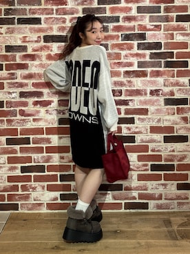 「アイテム（ワンピース）」を使った、RODEOCROWNSWIDEBOWLさん（レディース・150cm）の秋コーディネート