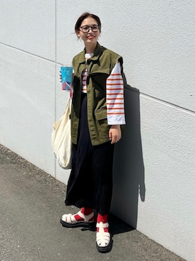 RODEOCROWNSWIDEBOWLさん（レディース・161cm）の春コーディネート