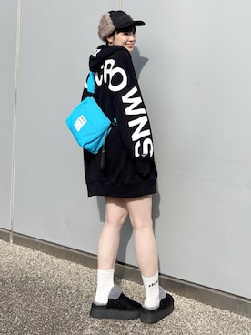 「アイテム（その他シューズ）」を使った、RODEOCROWNSWIDEBOWLさん（レディース・158cm）の秋コーディネート