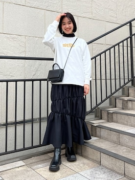 RODEOCROWNSWIDEBOWLさん（レディース・162cm）の冬コーディネート