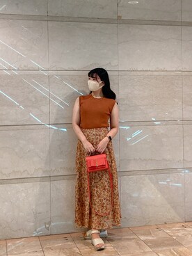 「VINTAGE（ヴィンテージ）のアイテム（サンダル）」を使った、maiiさん（レディース・160cm）の秋コーディネート