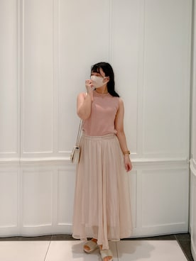 「VINTAGE（ヴィンテージ）のアイテム（サンダル）」を使った、maiiさん（レディース・160cm）の秋コーディネート