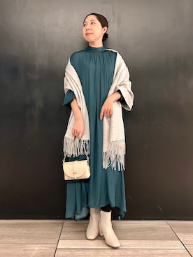 「URBAN RESEARCH ROSSO WOMEN（アーバンリサーチ　ロッソ）のアイテム（ブーツ）」を使った、HARADAさん（レディース・153cm）の秋コーディネート