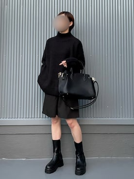 「vingtrois（バントロア）のアイテム」を使った、mikaさん（レディース・160cm）の冬コーディネート