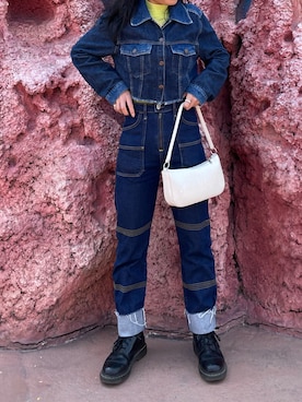 「Hollister（ホリスター）のアイテム（デニムパンツ）」を使った、i_g2さん（レディース・155cm）の春コーディネート