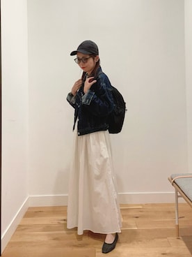「Levi's」｜「アイテム（スカート）」を使った、uさん（レディース・153cm）の夏コーディネート
