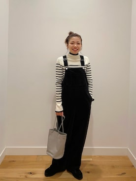 「URTECH」｜「アイテム（オールインワン・サロペット）」を使った、umi0120さん（レディース・153cm）の秋コーディネート