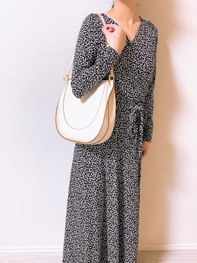 「DHOLIC（ディーホリック）のアイテム（ワンピース）」を使った、miamoiさん（レディース・158cm）の春コーディネート