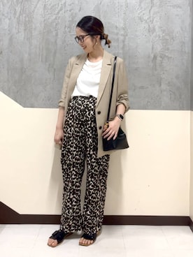 「アイテム（テーラードジャケット）」を使った、チヒロさん（レディース・157cm・30代）の夏コーディネート
