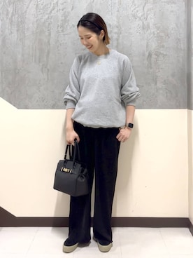 「アイテム（スウェット）」を使った、チヒロさん（レディース・157cm・30代）の夏コーディネート