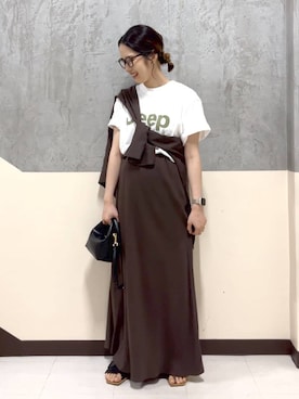 「アイテム（ハンドバッグ）」を使った、チヒロさん（レディース・157cm・30代）の夏コーディネート