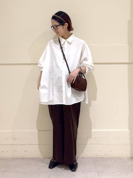 「アイテム（カチューシャ）」を使った、チヒロさん（レディース・157cm・30代）の夏コーディネート