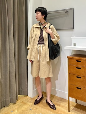 「ROSE BUD（ローズバッド）のアイテム（バッグ）」を使った、SAKURAさん（レディース・166cm）の春コーディネート