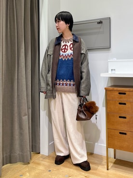 「アイテム（その他小物）」を使った、SAKURAさん（レディース・166cm）の秋コーディネート