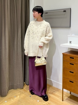 「スカートコーデ」｜SAKURAさん（レディース・167cm）の冬コーディネート