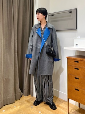 「アイテム（つなぎ/オールインワン）」を使った、SAKURAさん（レディース・166cm）の秋コーディネート