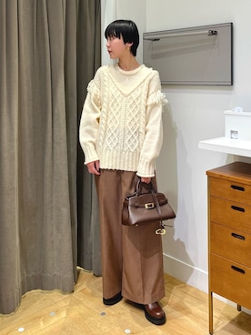 「STILMODA（スティルモーダ）のアイテム」を使った、SAKURAさん（レディース・166cm）の冬コーディネート